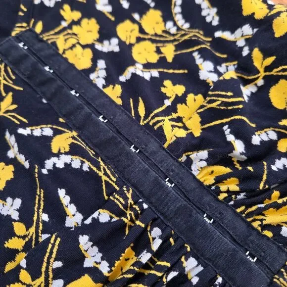 Maeve Anthropologie Floral Fit & Flare Dress Bohemian Cottagecore Festival XS - Picture 5 of 13